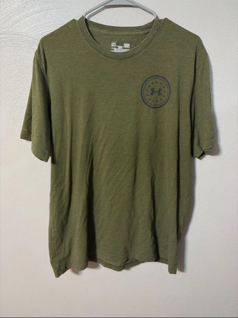 Under Armour Olive Green Short Sleeve Logo Tee